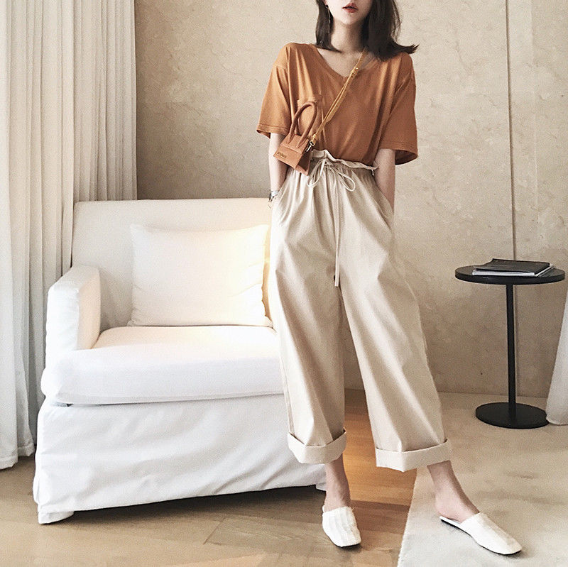 再穷也要买的阔腿裤套装，夏天穿凉快又好看，美得让你不情愿脱下