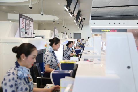 中国联合航空国庆“独飞”大兴机场