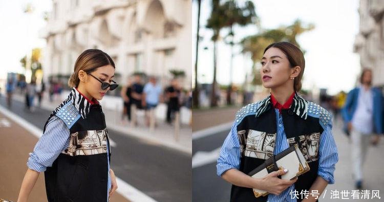 程晓玥真会玩, 穿超短裙亮相, 2万5高跟却裹了一层塑料袋!