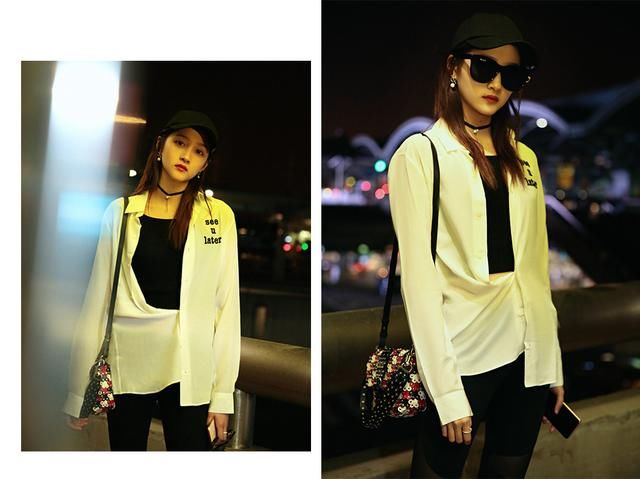 张天爱卷袖口，关晓彤乱系扣，妈妈眼中的不好好穿衬衫却能这么潮