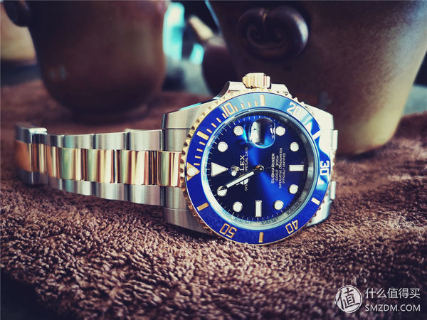 劳力士Skr--间金蓝水鬼机械表