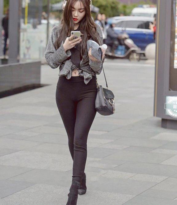 很低调的分靴裤MM们, 气质突出, 多看一眼就心跳加速!