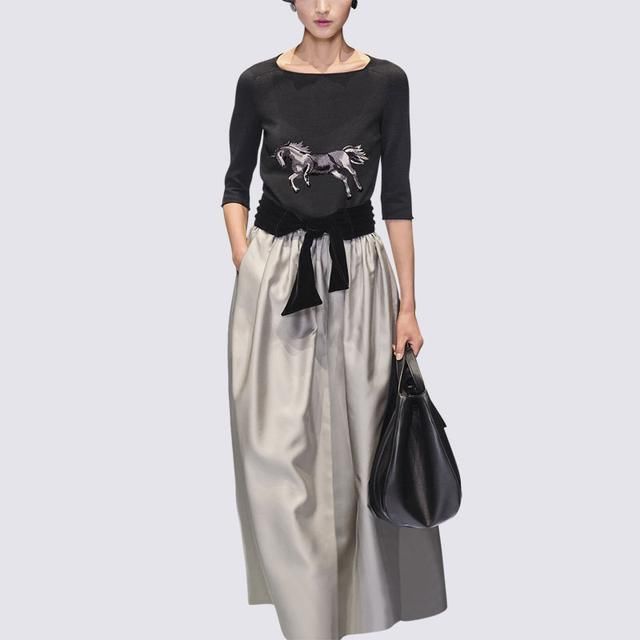 过40岁女人，若是经济允许，学下面穿欧货裙+裸鞋，巨显瘦高美