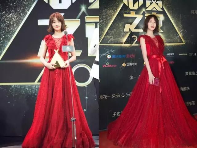 蓝盈莹真够狠!这么紧的鱼尾裙也要硬穿,网友:难怪曹骏那么爱!