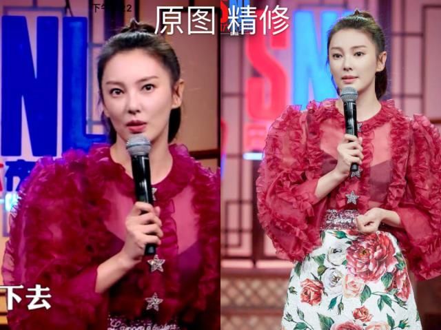 又一个牺牲者，张雨绮撞衫热巴被衬托得虎背熊腰？