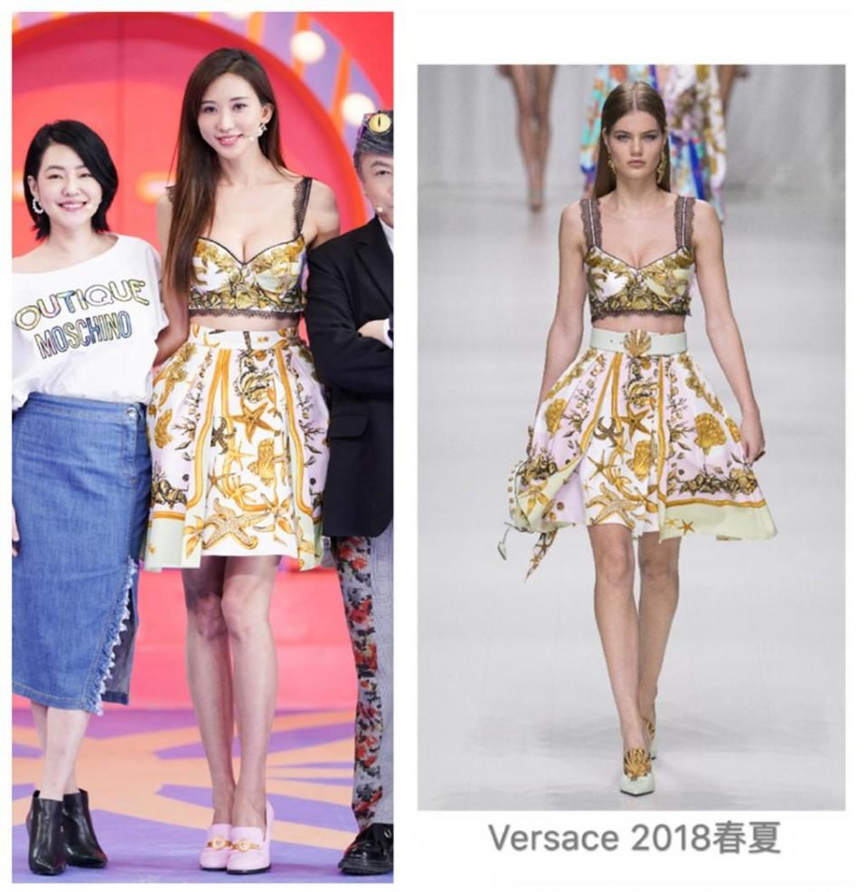 林志玲厉害!穿印花内衣+半裙录节目,没她身材好的还真不敢穿