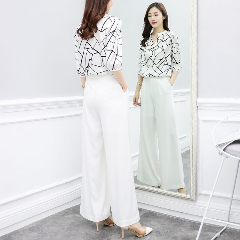 再穷也要买的阔腿裤套装，夏天穿凉快又好看，美得让你不情愿脱下