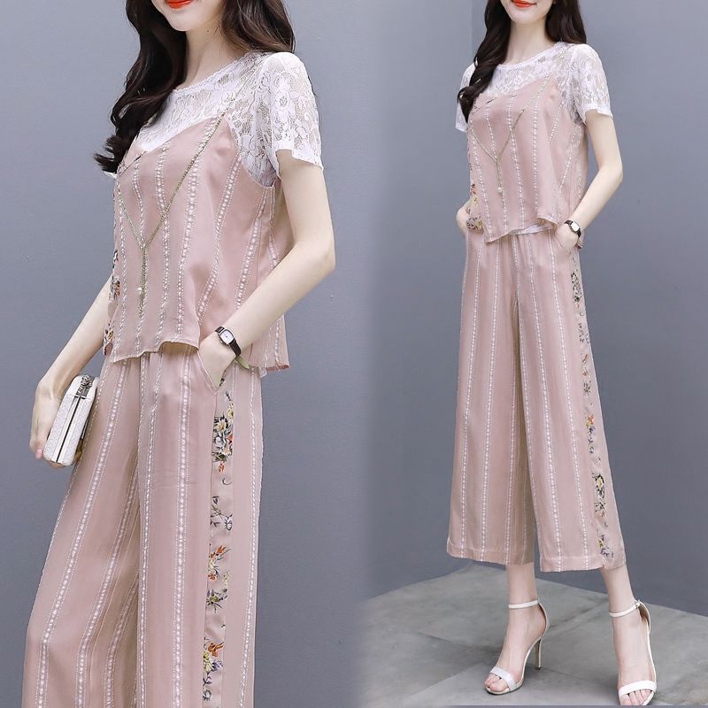 小个子女人建议试下这阔腿套装，一米五也能穿出一米八的气场