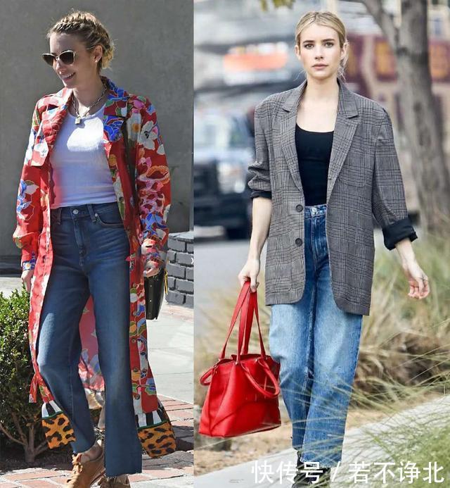  『EmmaRoberts』春季穿平底鞋如何搭配显高显瘦又时髦？跟EmmaRoberts学就对啦！