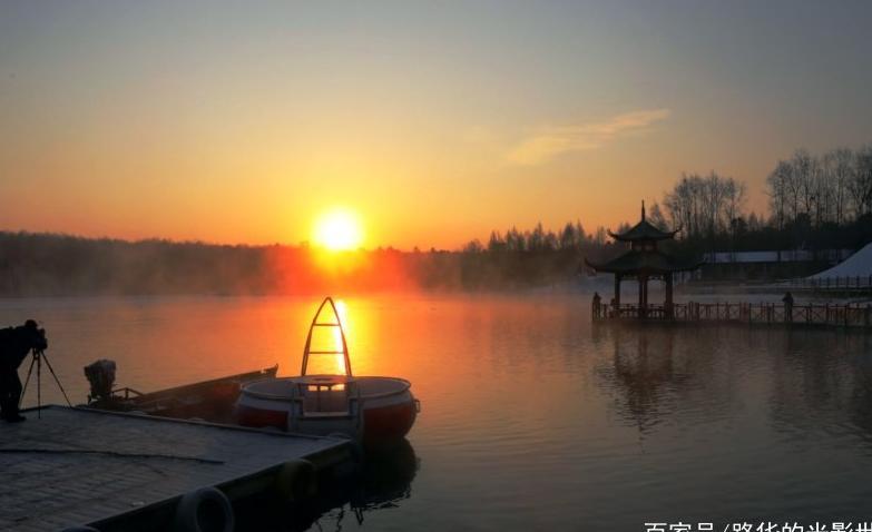 冬游长白山西北麓露水河碧泉湖