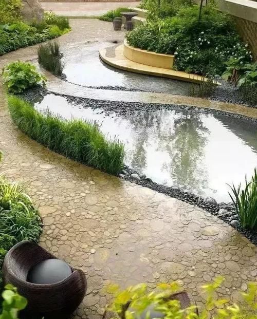  【院子】庭院里的一隅水景 , 美了整个院子