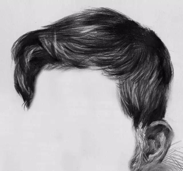 素描头像中头发的处理技巧