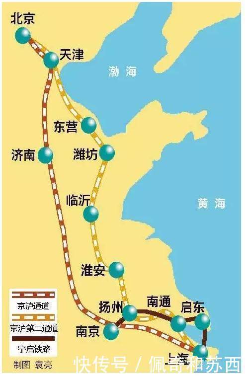  「京沪高铁」中国将开建第二条京沪高铁，山东江苏这6个城市即将