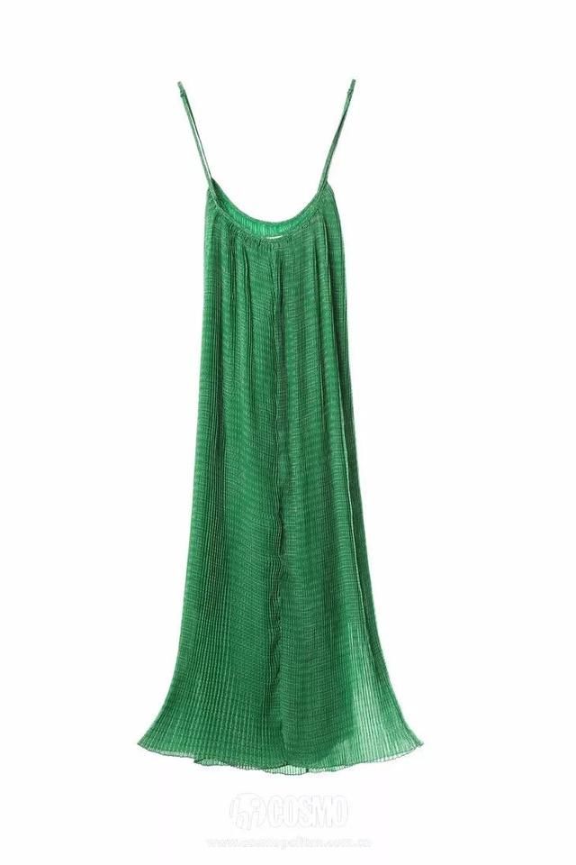 郑素敏这条小绿裙是下一个爆款没错了