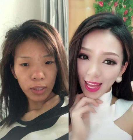 非洲网红“逆天妆”整整用了3瓶粉底液，网友：真是辛苦你了！