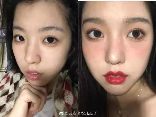  简直■女生化妆前vs化妆后的区别！简直不敢相信自己的眼睛，这是换头吧