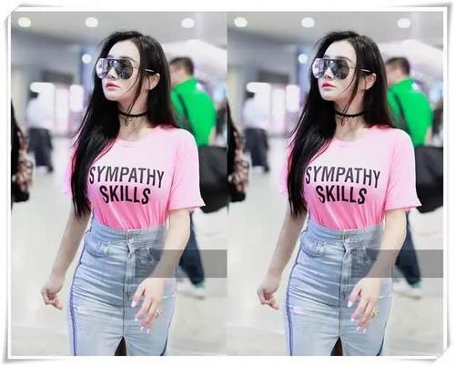 34岁冉莹颖真会玩！裙子都快提到胸口显心机，网友：邹市明真幸福