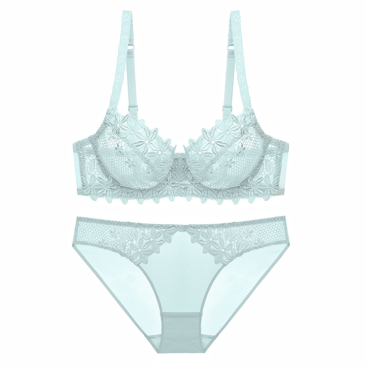 现在女人真会穿，洗完澡穿上超薄蕾丝透明文胸，清凉忒显嫩