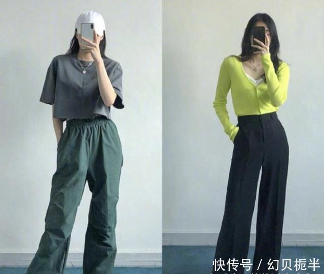 『针织开衫』早就不流行露脚踝了!今春拖地裤最显腿长,hold住全场