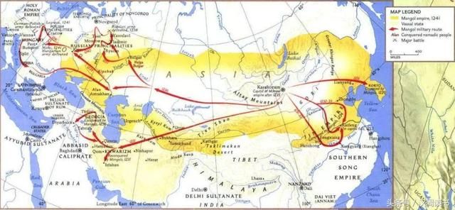 成吉思汗蒙古人口_蒙古成吉思汗时期地图(3)