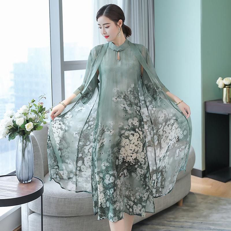 秋天来了，上新7款真丝裙，老婆非要买3件，确实洋气显年轻