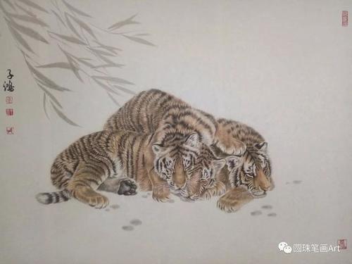 他笔下的这些细腻逼真的工笔画，让人叹为观止！