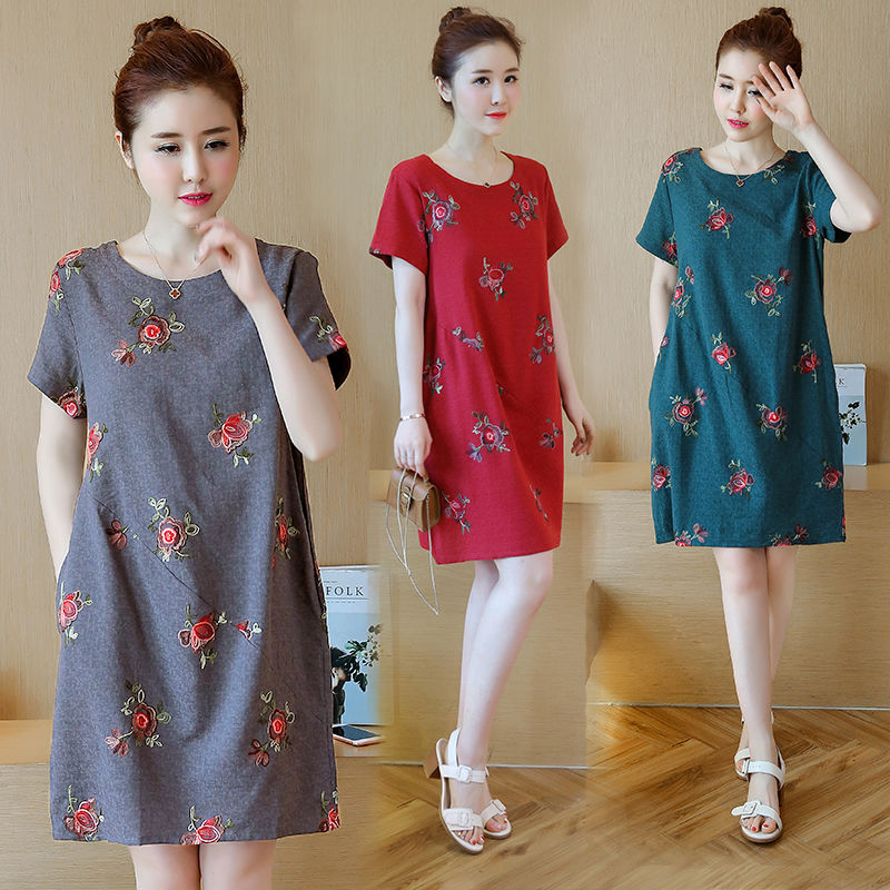 凌晨上架棉麻裙，比棉绸好穿，比旗袍美嫩，55岁妈妈一买就6件