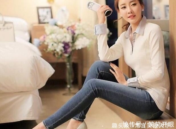 舒适■秀气的牛仔裤美女,展现甜美干练的优雅!
