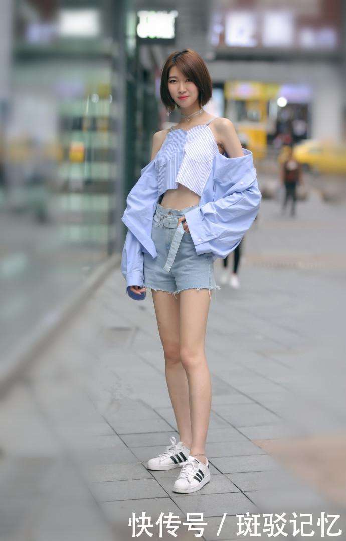 街拍：个个都是美女，图一小姐姐绿色背心配白色蛋糕裙变成花仙子