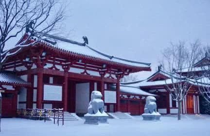 一朝长安雪，半梦醉人间，一眼万年的美，就是现在了