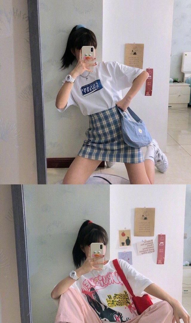  「显得」简单舒服的春夏平价基础款穿搭，做个青春靓丽又活泼的女孩子呀