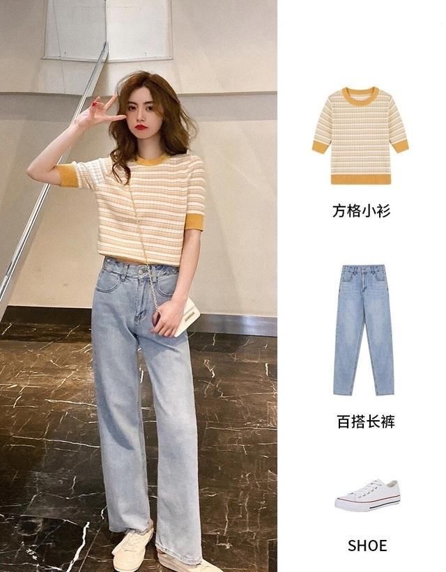 #格纹短裙#9套夏季日常休闲实用穿搭,清新甜美,穿出温柔雅致的气质美!