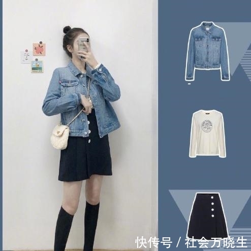  #上身#娇小女生的春天，五套短裙的上身效果不用说，值得“种草”