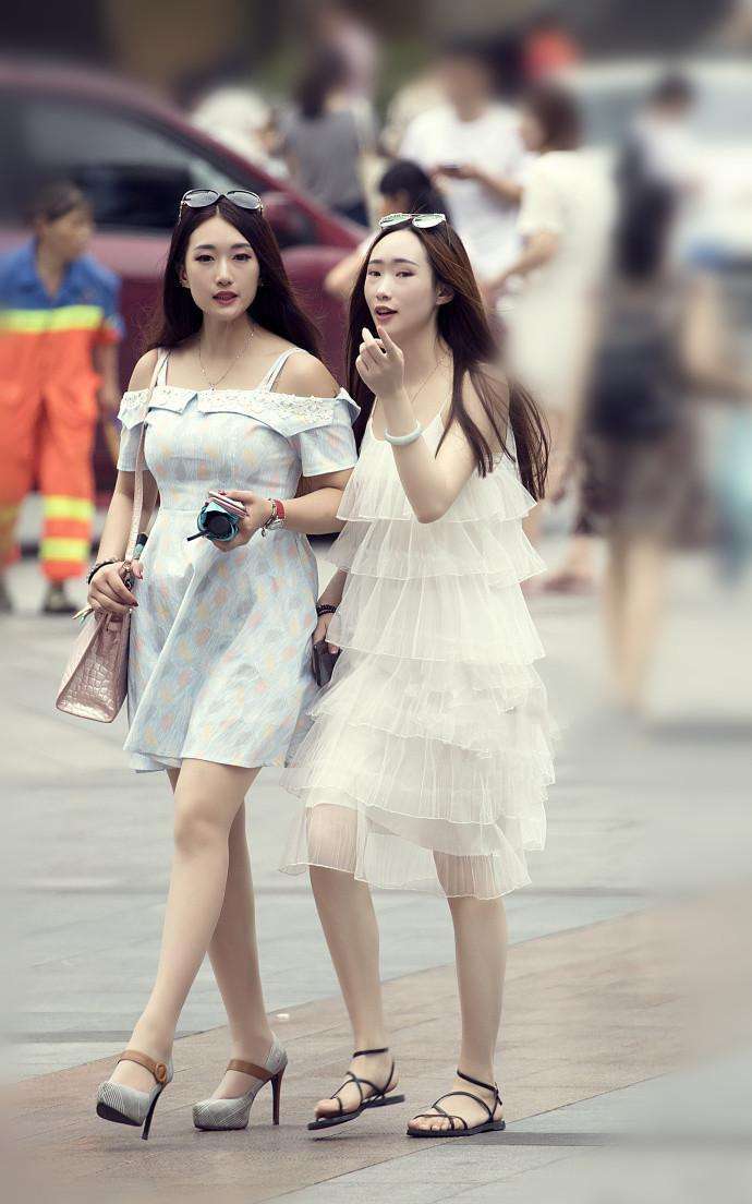 重庆街拍, 时尚清爽风, 秀出青春活力