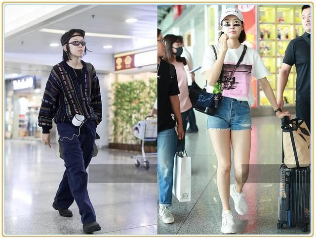 本以为宋茜的墨镜够俏皮的了，可看到窦靖童的“泳镜”，我沉默了