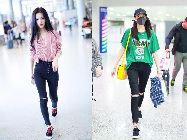 173的关晓彤和159鞠婧祎，同穿百褶裙，关晓彤居然被秒杀！