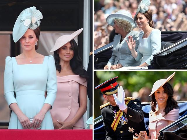 凯特梅根两位王妃观战温网，平民出身的她们靠得体的衣品好评如潮
