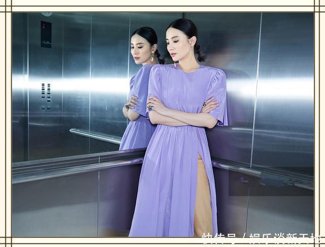 宋佳气场炸裂！开叉裙里套长裤居然不丑，网友：老奶奶不服就服你