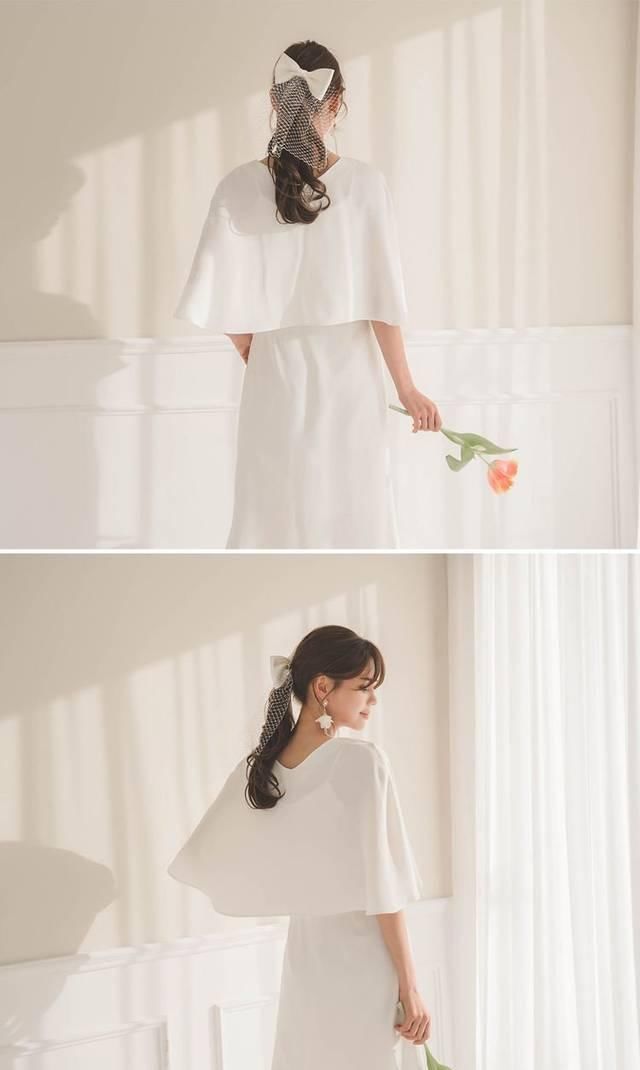 「蕾丝」简单注册造型也不能少缺一条轻婚纱！多款网购日韩风平价婚纱推介