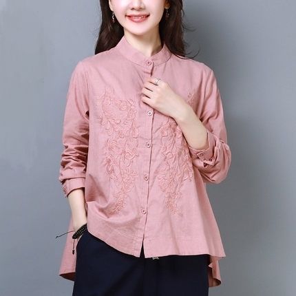 什么裙子、旗袍就扔了吧!现在流行这种精致小衫,好穿还美嫩