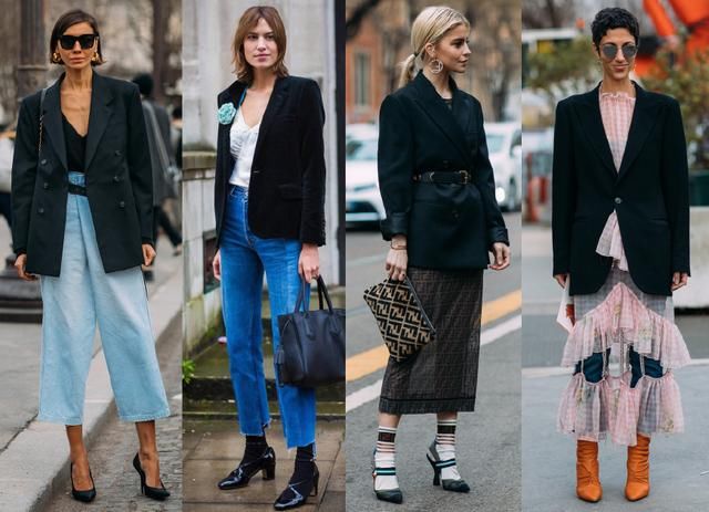 大多数白领都穿的很古板,会穿西装的女生,却总能穿出时尚感