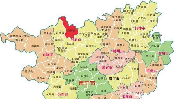  「存在感」广西存在感最低的城市, 与世无争从不遭黑, 与各邻居