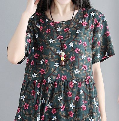 被表嫂身上的“棉麻装”，一眼给吸引住了，原来今年流行这么穿