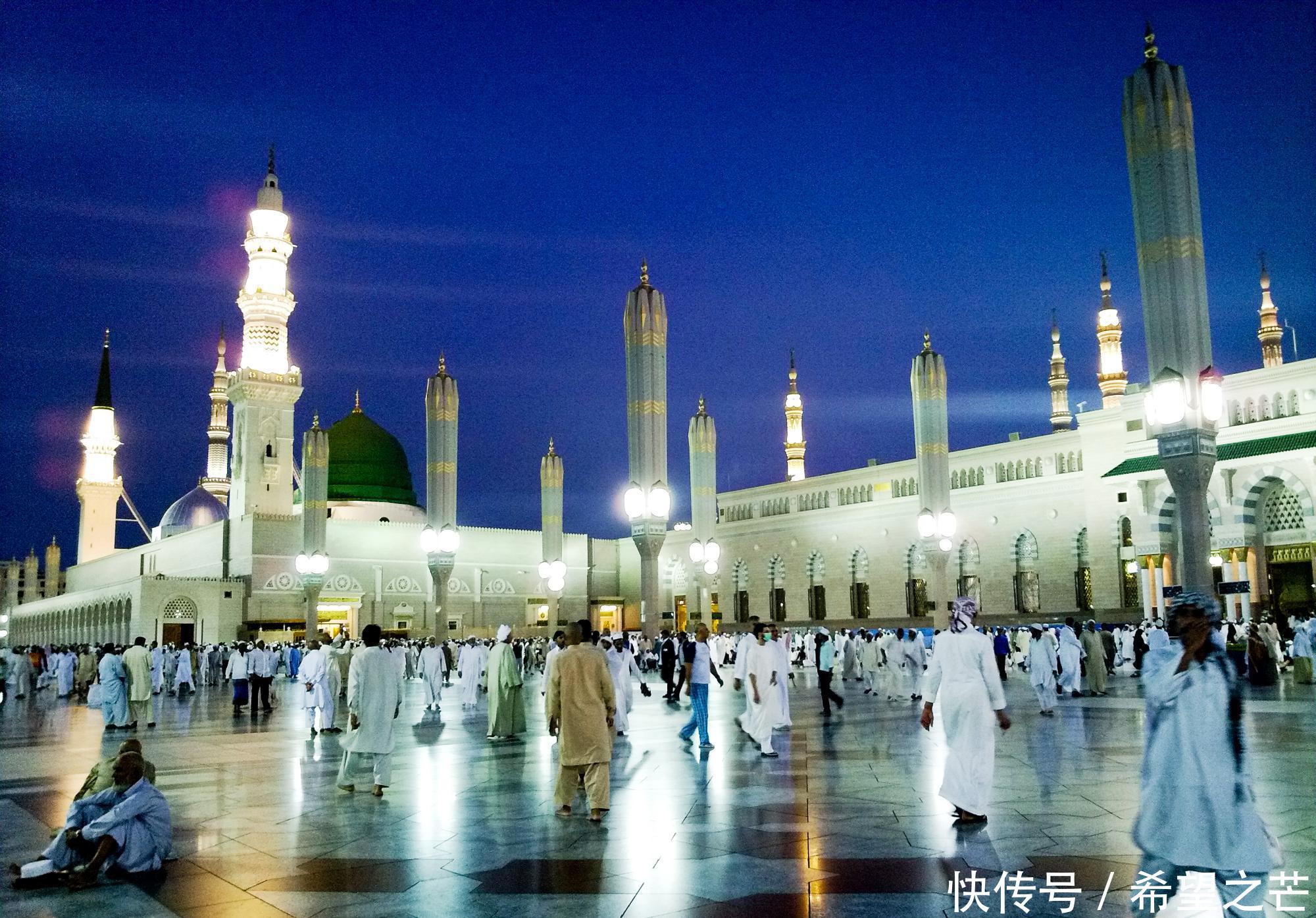 阿拉伯最“神圣”清真寺,先知清真寺,太美,太神圣