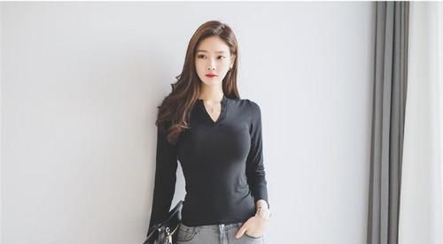  比例|韩国美女的黄金比例身材真好，穿上紧身牛仔裤真迷人，动人心魄！