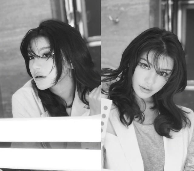 江映蓉晒美照撞脸周扬青，根本认不出，网友：没整容，只是换个头