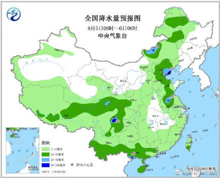 华北四川盆地等地有较强降水