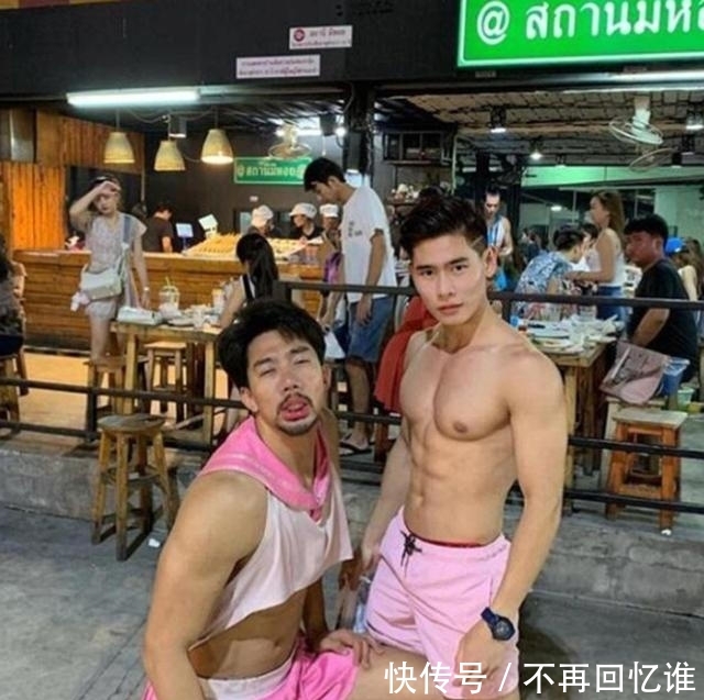 服务员全是肌肉男！泰国男模开餐厅，男扮女装人气火爆！
