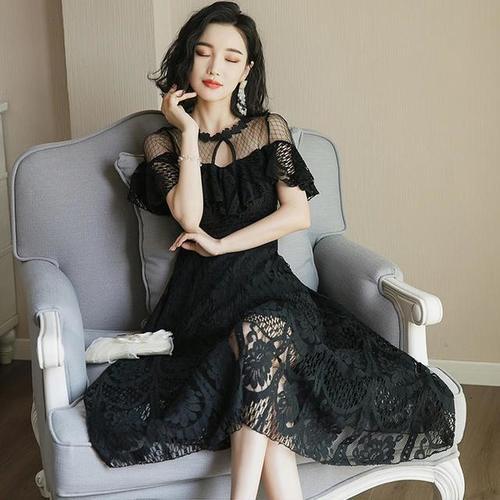 唯美的蕾丝连衣裙，深到骨子里的优雅