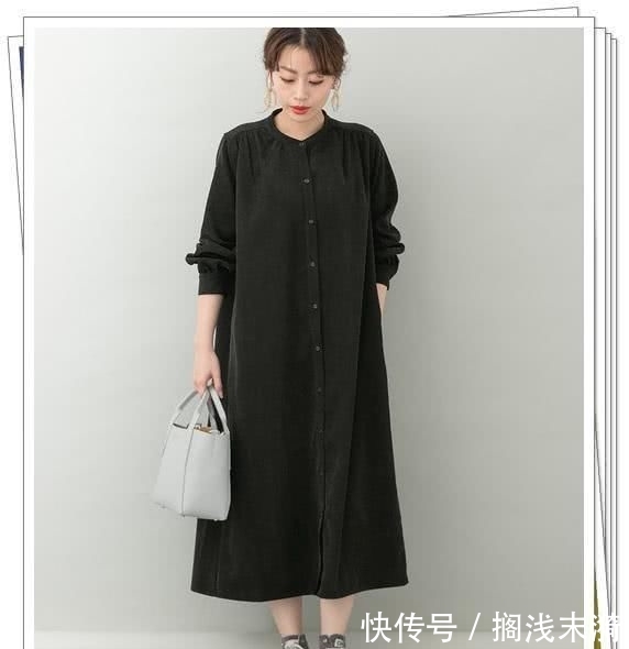 「春季造型」小黑裙别乱买!黑色衬衫连衣裙才更实用,24个春季日系造型示范